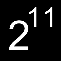 2^11